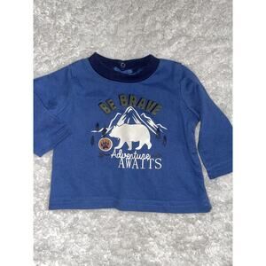 Little Ricky’s boys sz. 3/6 month “ be brave” long sleeved design tee. Cute, fun